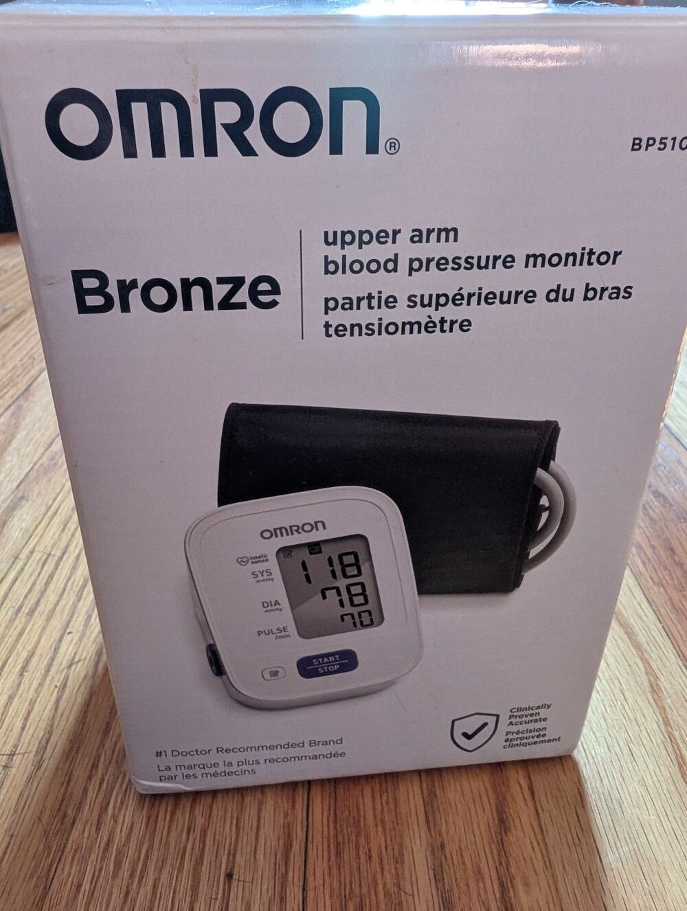 OMRON White and Black Upper Arm Blood Pressure Monitor 5100